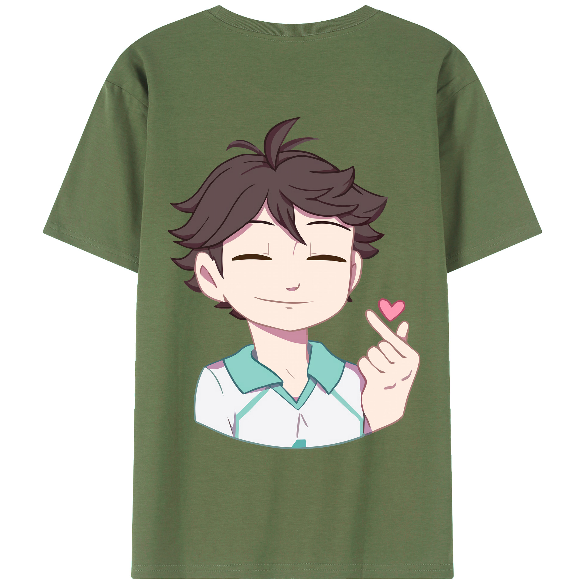 （画像用） ハイキュー!! Haikyu!! 綿100％ メンズ半袖Tシャツ（バックプリント） 通気性